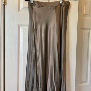 Zara satin midi skirt